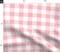 Pink Retro Gingham Check Fun Bright Country Cottagecore Farmhouse Pinic Custom Printed Fabric by Spoonflower Various Fabrics by the Yard or Fat Quarter 14842589